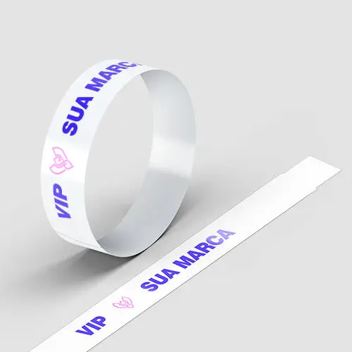 Pulseira de identificação personalizada, exemplo de brinde promocional